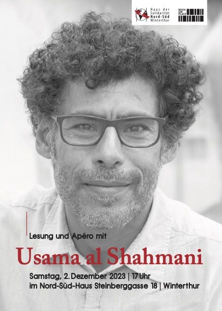 Flyer Lesung Usama al Shahmani