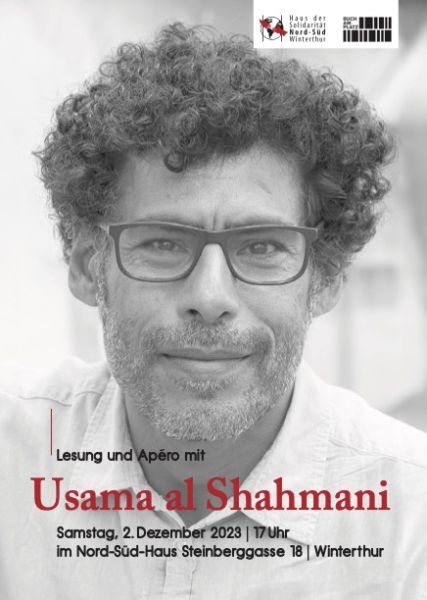 Flyer Lesung Usama al Shahmani